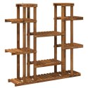 VidaXL Stojak na rośliny naturalny 123 x 25 x 114,5 cm