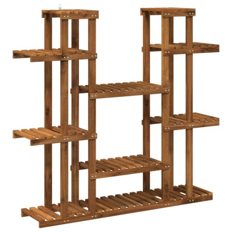 VidaXL Stojak na rośliny naturalny 123 x 25 x 114,5 cm