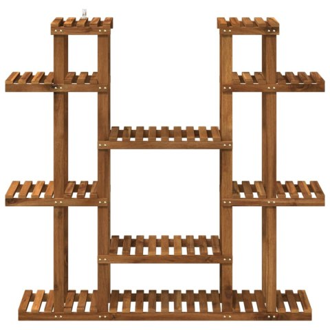 VidaXL Stojak na rośliny naturalny 123 x 25 x 114,5 cm