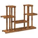 VidaXL Stojak na rośliny naturalny 123 x 25 x 78,5 cm