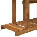 VidaXL Stojak na rośliny naturalny 123 x 25 x 78,5 cm
