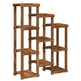 VidaXL Stojak na rośliny naturalny 85 x 30 x 114,5 cm