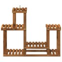 VidaXL Stojak na rośliny naturalny 90 x 25 x 73 cm Lite Drewno Akacji