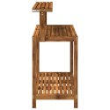 VidaXL Zewnętrzny stół do przesadzania 111,5 x 48,5 x 107 cm naturalny