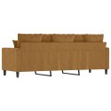 VidaXL Sofa 3-osobowa, brązowa, 180 cm, tapicerowana aksamitem