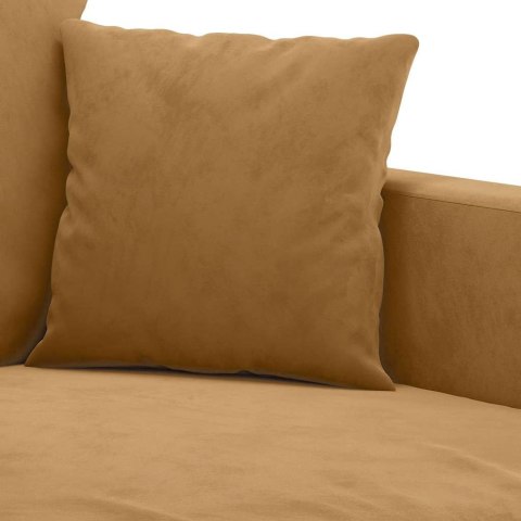 VidaXL Sofa 3-osobowa, brązowa, 180 cm, tapicerowana aksamitem