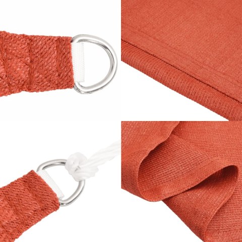 VidaXL Żagiel przeciwsłoneczny, 160 g/m², terakotowy, 2,5x4 m, HDPE