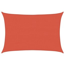 VidaXL Żagiel przeciwsłoneczny, 160 g/m², terakotowy, 4x6 m, HDPE