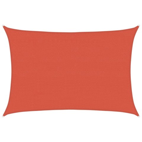 VidaXL Żagiel przeciwsłoneczny, 160 g/m², terakotowy, 4x6 m, HDPE