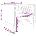 VidaXL 3-cz. wypoczynek Chesterfield z wałkami, brązowy, zamszowy