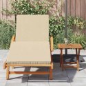 VidaXL Leżak Beżowy 200 x 67 x 84 cm Lite Drewno Akacji