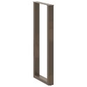 VidaXL Nogi do stołu barowego w kształcie litery U 2 szt. Naturalna stal 40x(110-111) cm Stal