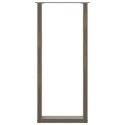 VidaXL Nogi do stołu barowego w kształcie litery U 2 szt. Naturalna stal 40x(110-111) cm Stal