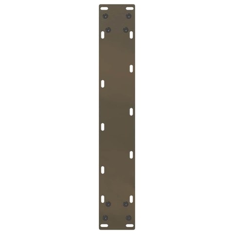 VidaXL Nogi do stołu barowego w kształcie litery U 2 szt. Naturalna stal 40x(110-111) cm Stal