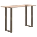 VidaXL Nogi do stołu barowego w kształcie litery U 2 szt. Naturalna stal 40x(110-111) cm Stal