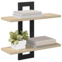 VidaXL Półki wiszące dąb Sonoma 40 x 15 x 40 cm Drewno inżynieryjne