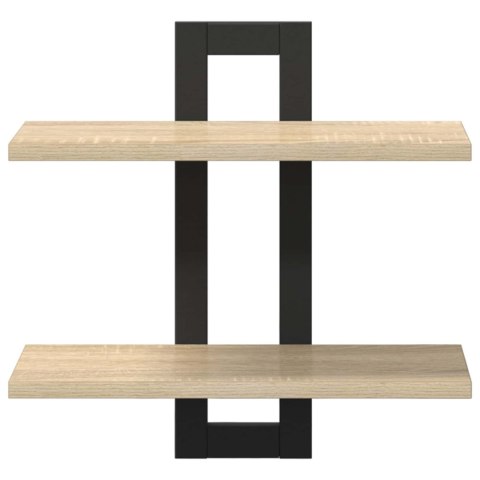 VidaXL Półki wiszące dąb Sonoma 40 x 15 x 40 cm Drewno inżynieryjne