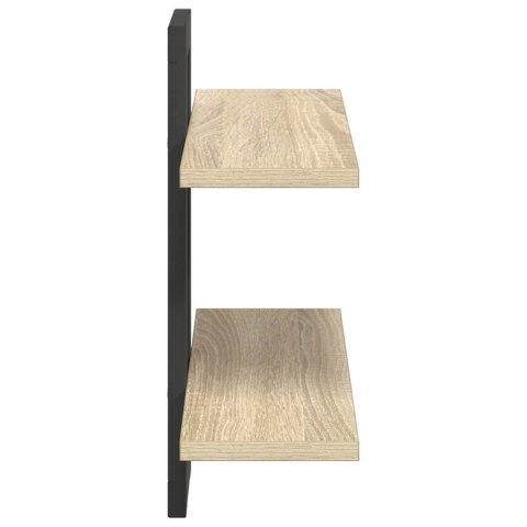 VidaXL Półki wiszące dąb Sonoma 40 x 15 x 40 cm Drewno inżynieryjne