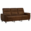VidaXL Sofa brązowy 214 x 90 x 95 cm Skóra zamszowa