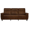 VidaXL Sofa brązowy 214 x 90 x 95 cm Skóra zamszowa