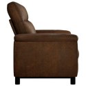 VidaXL Sofa brązowy 214 x 90 x 95 cm Skóra zamszowa