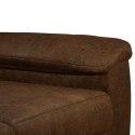VidaXL Sofa brązowy 214 x 90 x 95 cm Skóra zamszowa