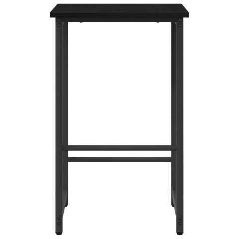 VidaXL Stołek barowy 2 szt. Czarny dąb 40 x 32 x 74 cm
