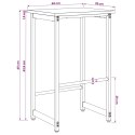 VidaXL Stołek barowy 2 szt. Stare drewno 40 x 32 x 64 cm