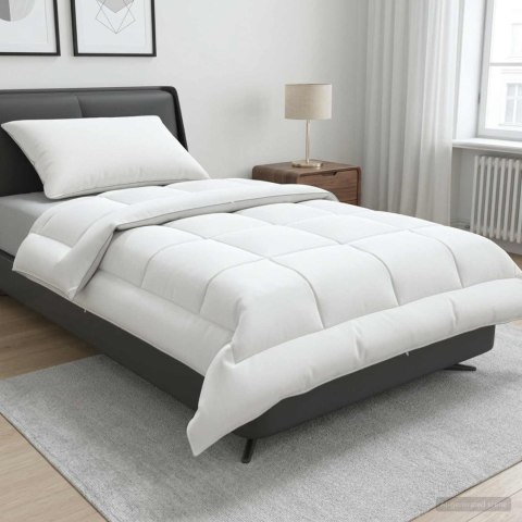 VidaXL Zestaw kołdry i poduszek 2 szt. 135x200 cm Lato 140 GSM Wełna