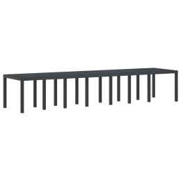 VidaXL Stół Ogrodowy Antracyt 400 x 100 x 73 cm polirattan
