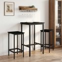 VidaXL Stół barowy 52 x 52 x 110 cm Drewno inżynieryjne Czarny dąb
