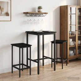 VidaXL Stół barowy 52 x 52 x 90 cm Drewno inżynieryjne Czarny dąb