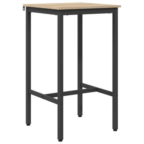 VidaXL Stół barowy 52 x 52 x 90 cm Drewno inżynieryjne dąb Sonoma