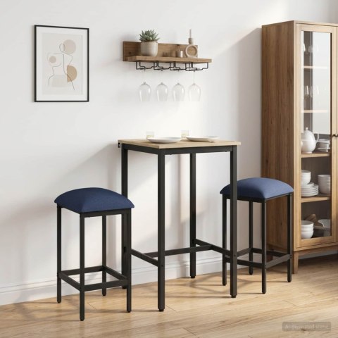 VidaXL Stołek barowy 2 szt. niebieski 40 x 32 x 74 cm