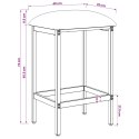 VidaXL Stołek barowy 2 szt. niebieski 40 x 32 x 74 cm