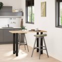 VidaXL Nogi do stołu barowego czarne 2 szt. 50x(90-91) cm stal