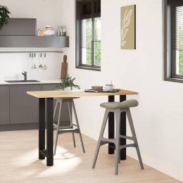 VidaXL Nogi do stołu barowego czarne 2 szt. 50x(90-91) cm stal