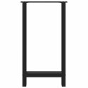 VidaXL Nogi do stołu barowego czarne 2 szt. 50x(90-91) cm stal