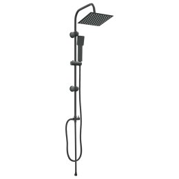 VidaXL System Prysznicowy Czarny 47 x 20 x 95 cm Stal nierdzewna