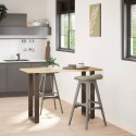 VidaXL Nogi do stołu barowego w kształcie litery U 2 szt. Naturalna stal 40x(90-91) cm Stal