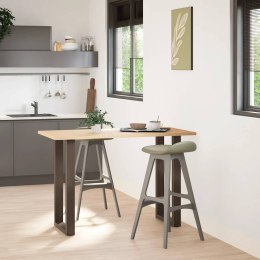 VidaXL Nogi do stołu barowego w kształcie litery U 2 szt. Naturalna stal 40x(90-91) cm Stal