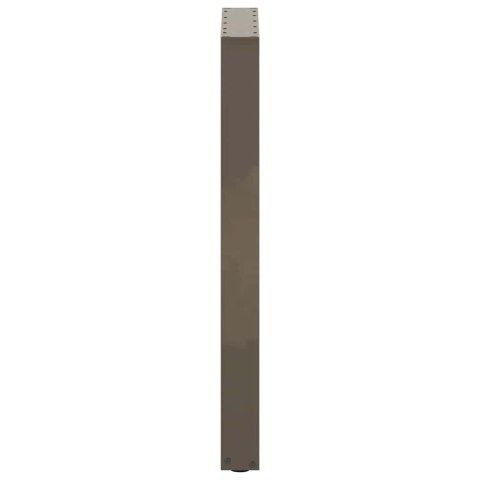VidaXL Nogi do stołu barowego w kształcie litery U 2 szt. Naturalna stal 40x(90-91) cm Stal