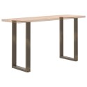 VidaXL Nogi do stołu barowego w kształcie litery U 2 szt. Naturalna stal 40x(90-91) cm Stal