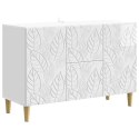 VidaXL Bufet Biały wysoki połysk 89 x 34,5 x 60 cm Drewno inżynieryjne