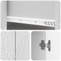 VidaXL Bufet Biały wysoki połysk 89 x 34,5 x 60 cm Drewno inżynieryjne