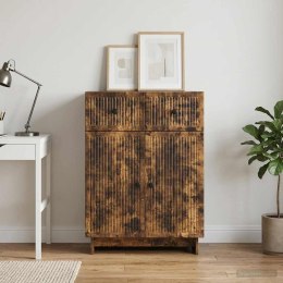 VidaXL Bufet Dąb wędzony 66 x 34,5 x 90 cm Drewno inżynieryjne