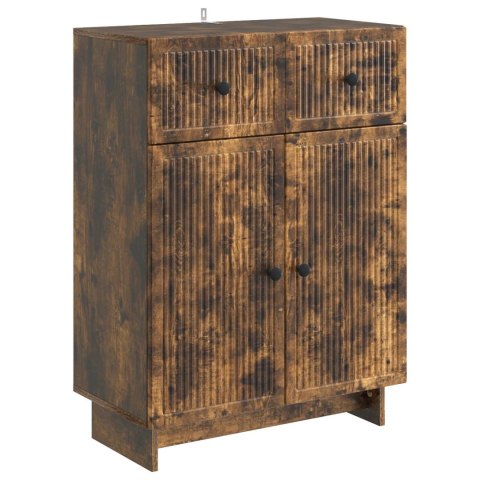 VidaXL Bufet Dąb wędzony 66 x 34,5 x 90 cm Drewno inżynieryjne
