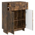 VidaXL Bufet Dąb wędzony 66 x 34,5 x 90 cm Drewno inżynieryjne