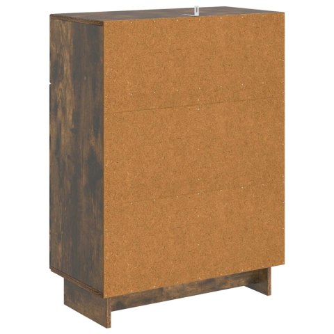 VidaXL Bufet Dąb wędzony 66 x 34,5 x 90 cm Drewno inżynieryjne
