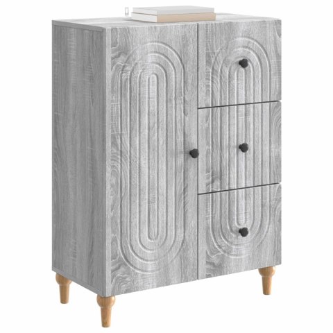 VidaXL Bufet Szary Sonoma 66 x 34,5 x 90 cm Drewno inżynieryjne